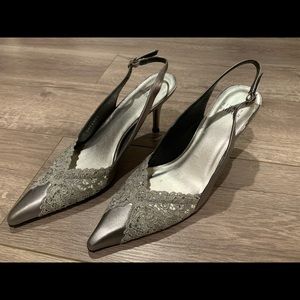 Stuart Weitzman Elegant Silver Heels